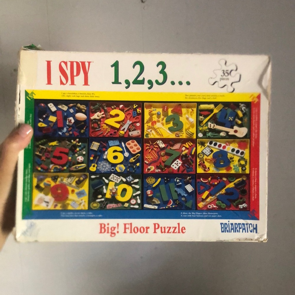 Vintage 90s I SPY 1, 2, 3… Floor Puzzle Briarpatch Large 30 Pieces